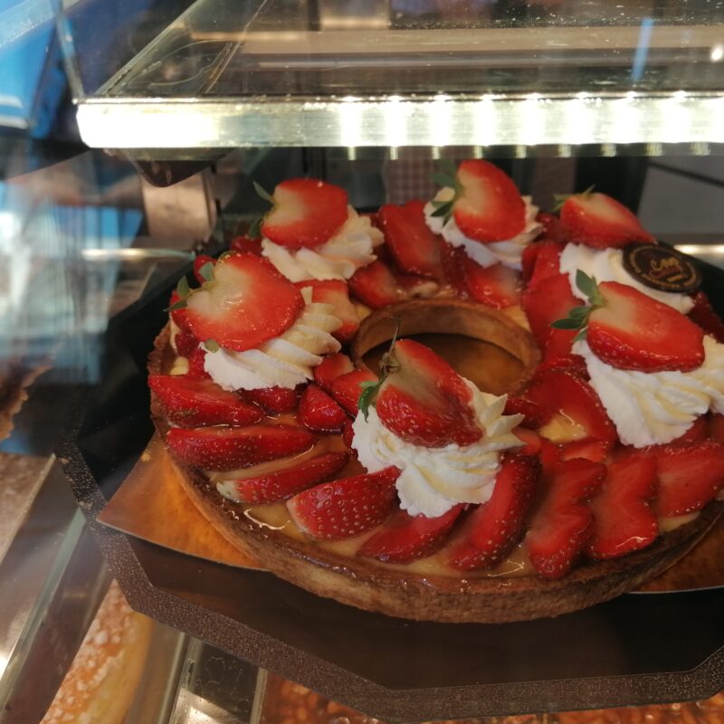 tarte couronne aux fraises